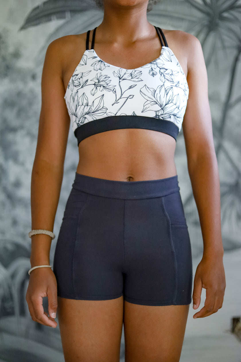 Athletic Print Kit | Floral Silhouette + Onyx Black