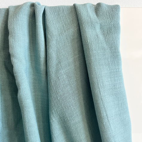 Woven | Viscose + Linen - Mineral Blue
