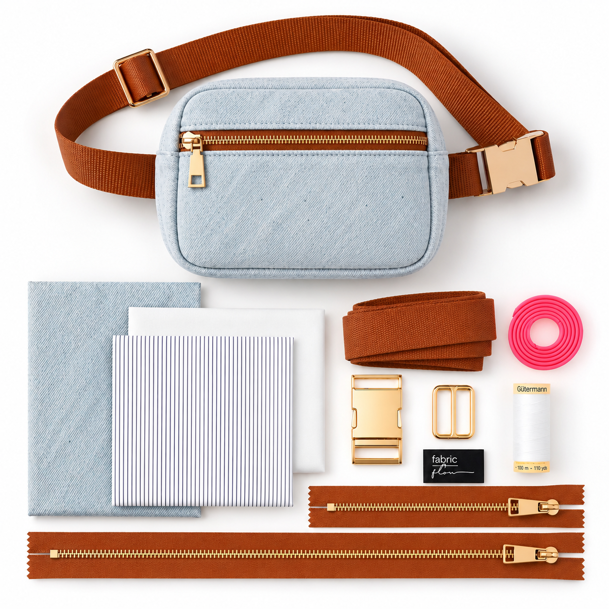Belt Bag Kit | Faded Denim