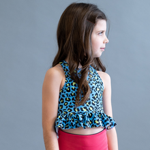 Load image into Gallery viewer, Swim Print | Blue Leopard
