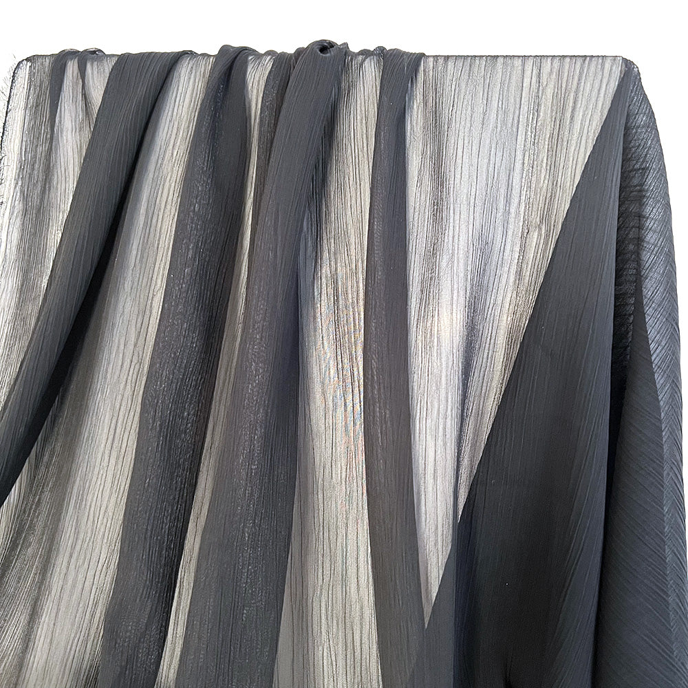 Chiffon | Black Crinkle