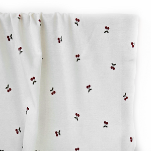 Ribbed Print Knit | Cotton  - Sweet Cherries
