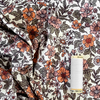 Ribbed Print Knit | Cotton  - Victorian Blooms