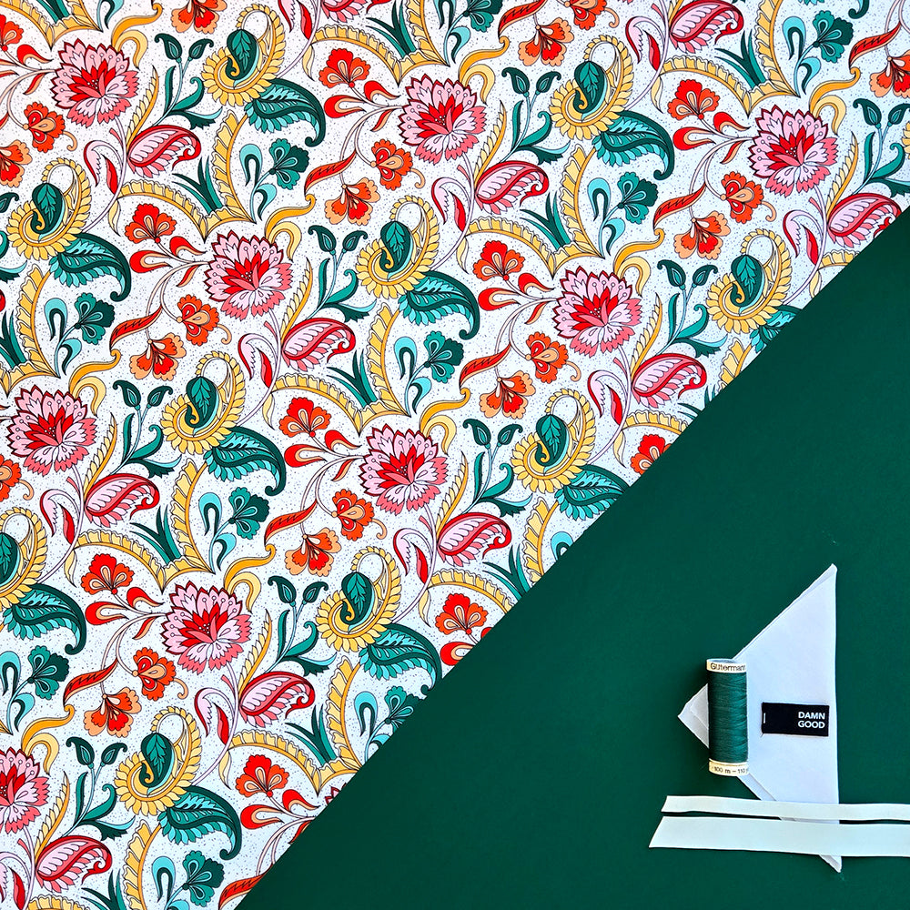 Swim Kit | Gilded Flora + Forest Green