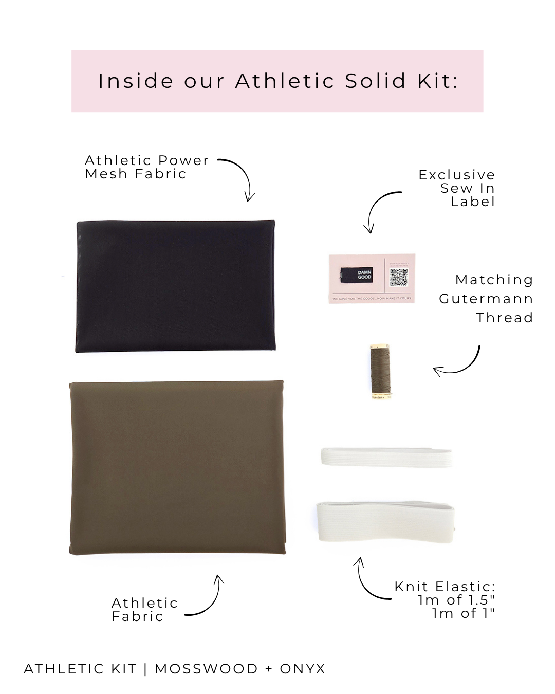 Athletic Kit | Moss Wood + Onyx
