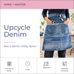 Make + Master: Upcycle Denim Apron