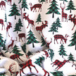 French Terry Print | Plaid Deer