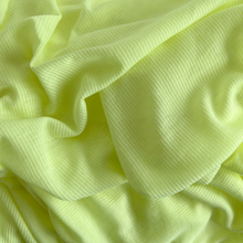 Load image into Gallery viewer, Ribbed Knit | Poly - Chartreuse
