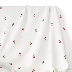 Ribbed Print Knit | Cotton  - Sweet Cherries