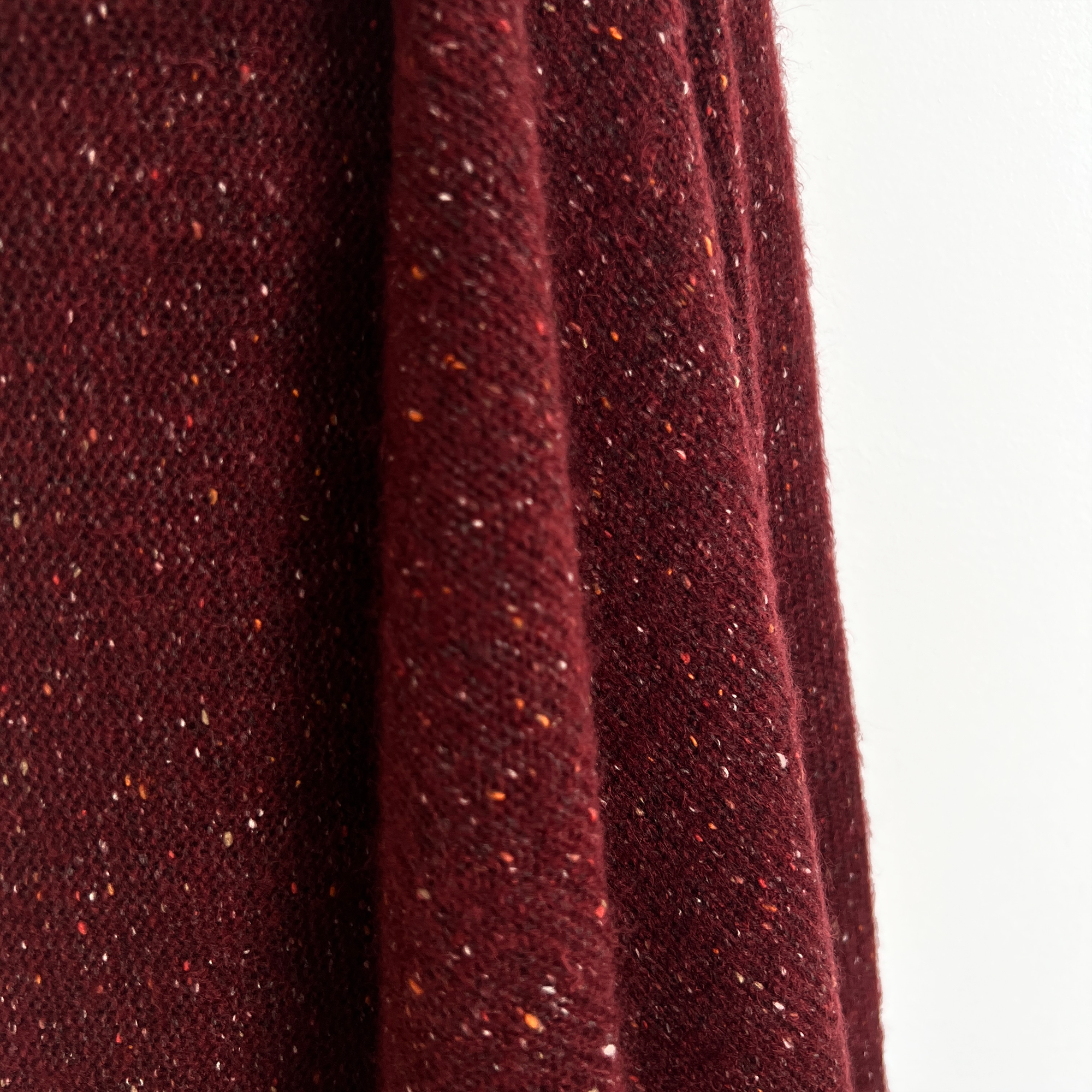Sweater Knit | Hacci - Speckled Bordeaux