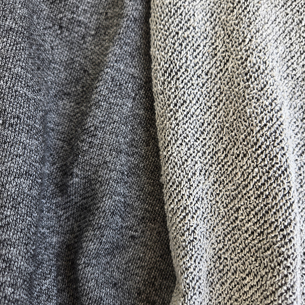 Sweater Knit French Terry | Cotton - Heather Charcoal