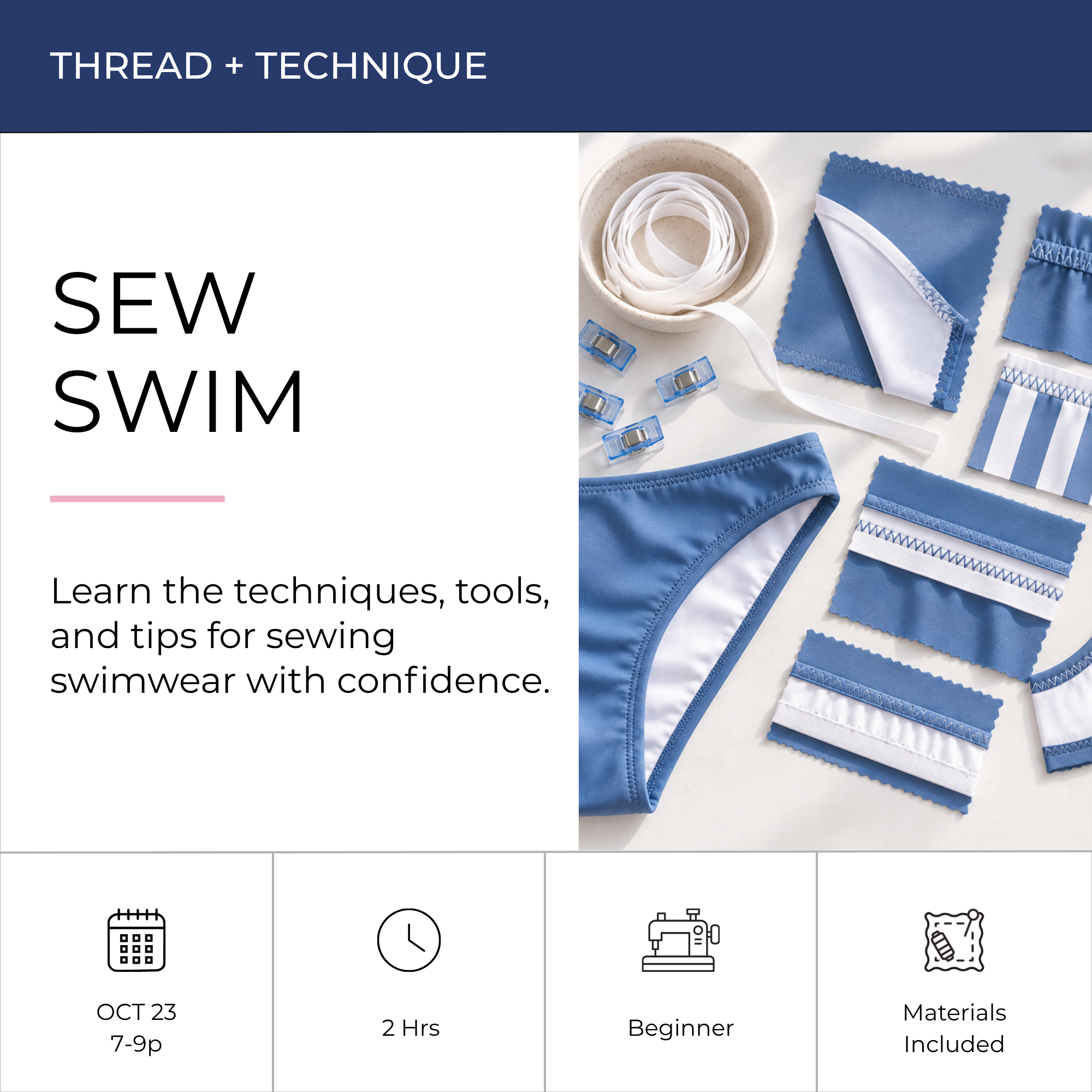 Thread + Technique: Sewing Swim