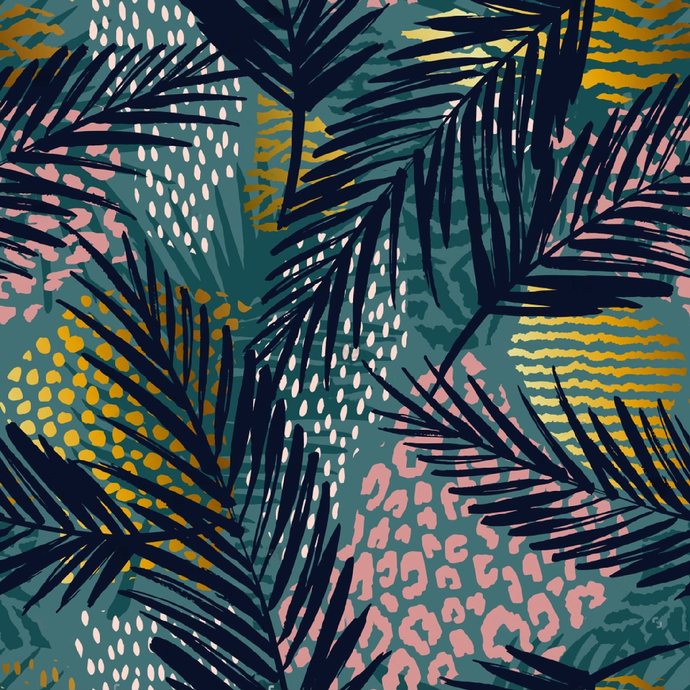 Swim Print | Teal Tropics
