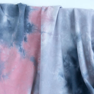 French Terry | Cotton - Tie Dye - Ink