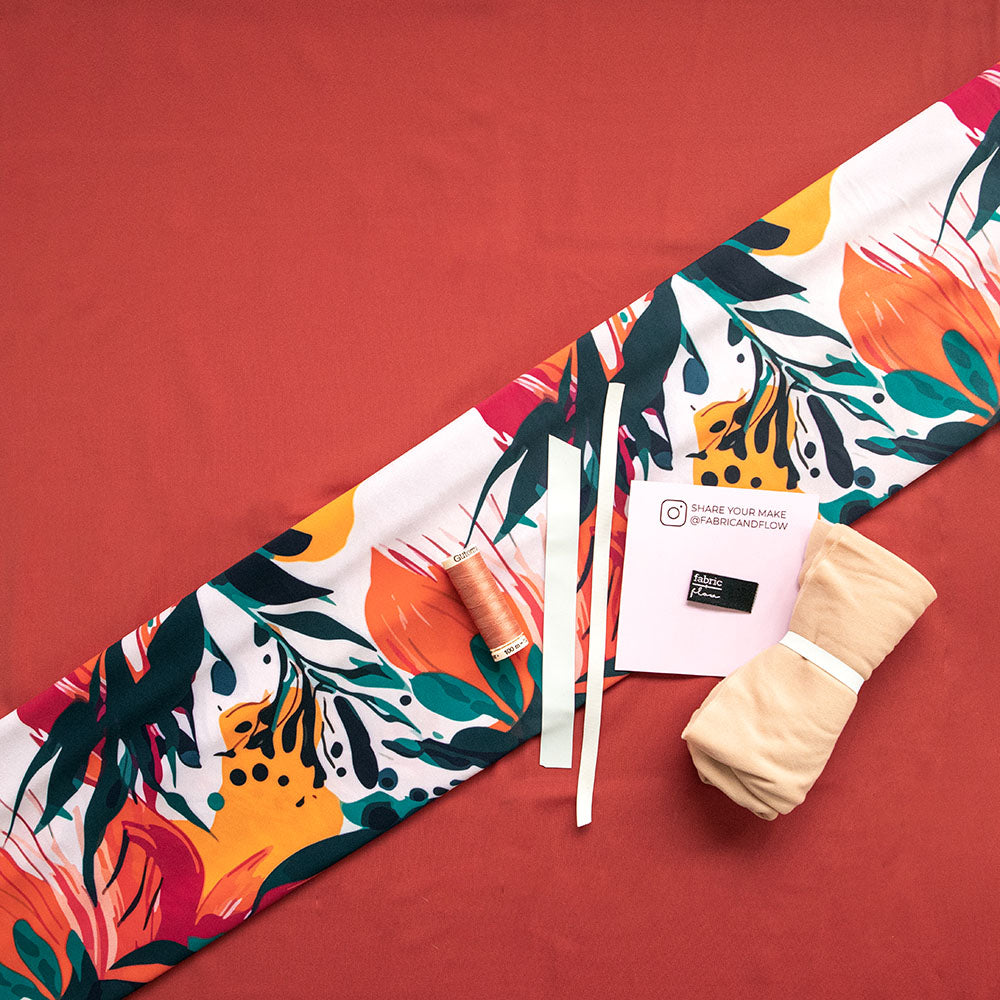 Swim Kit | Tropical Hurricane + Sienna Brown – Fabric + Flow Textile Co.