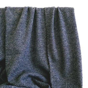 Sweater Knit | Waffle - Navy Melange