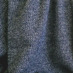 Sweater Knit | Waffle - Navy Melange