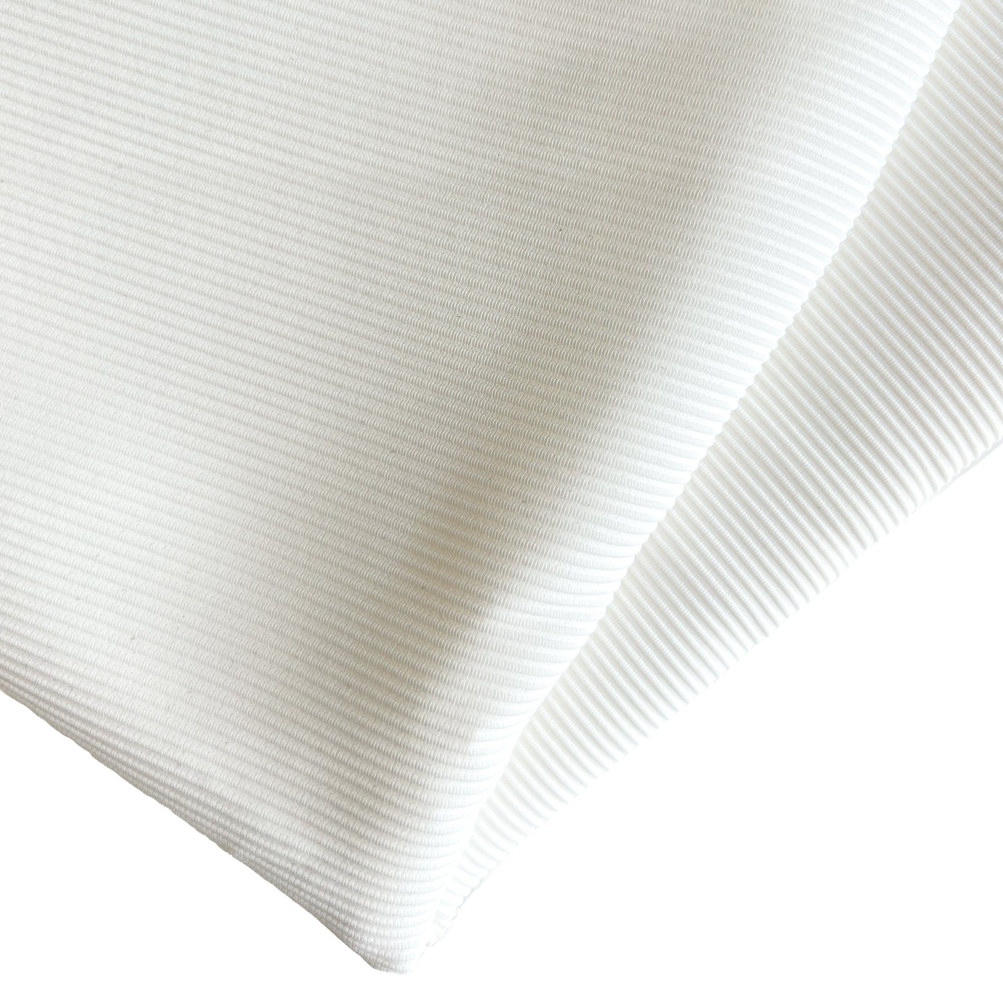 Athletic Basic Rib | Coconut White - Fabric + Flow Textile Co.