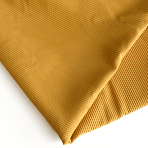 Athletic Basic Rib | Honey Yellow - Fabric + Flow Textile Co.