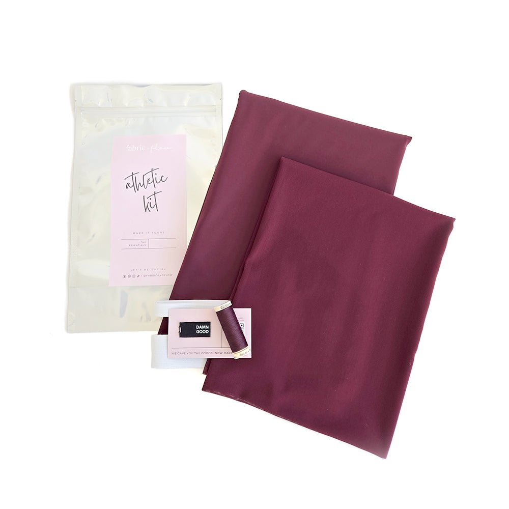 Athletic Kit | Bordeaux - Fabric + Flow Textile Co.