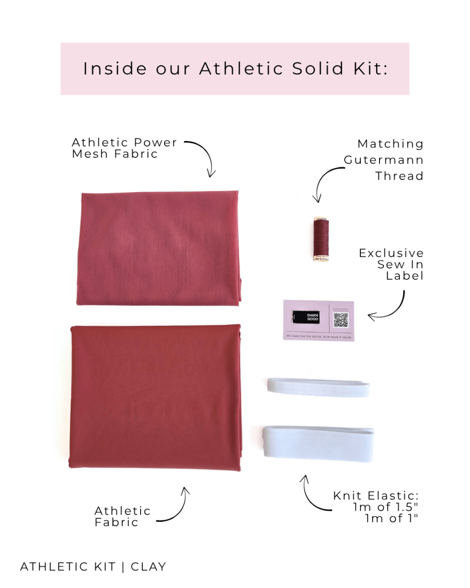 Athletic Kit | Clay - Fabric + Flow Textile Co.