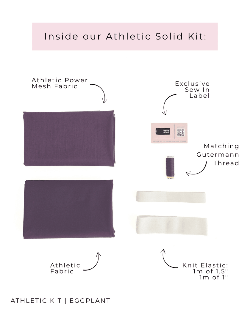 Athletic Kit | Eggplant - Fabric + Flow Textile Co.