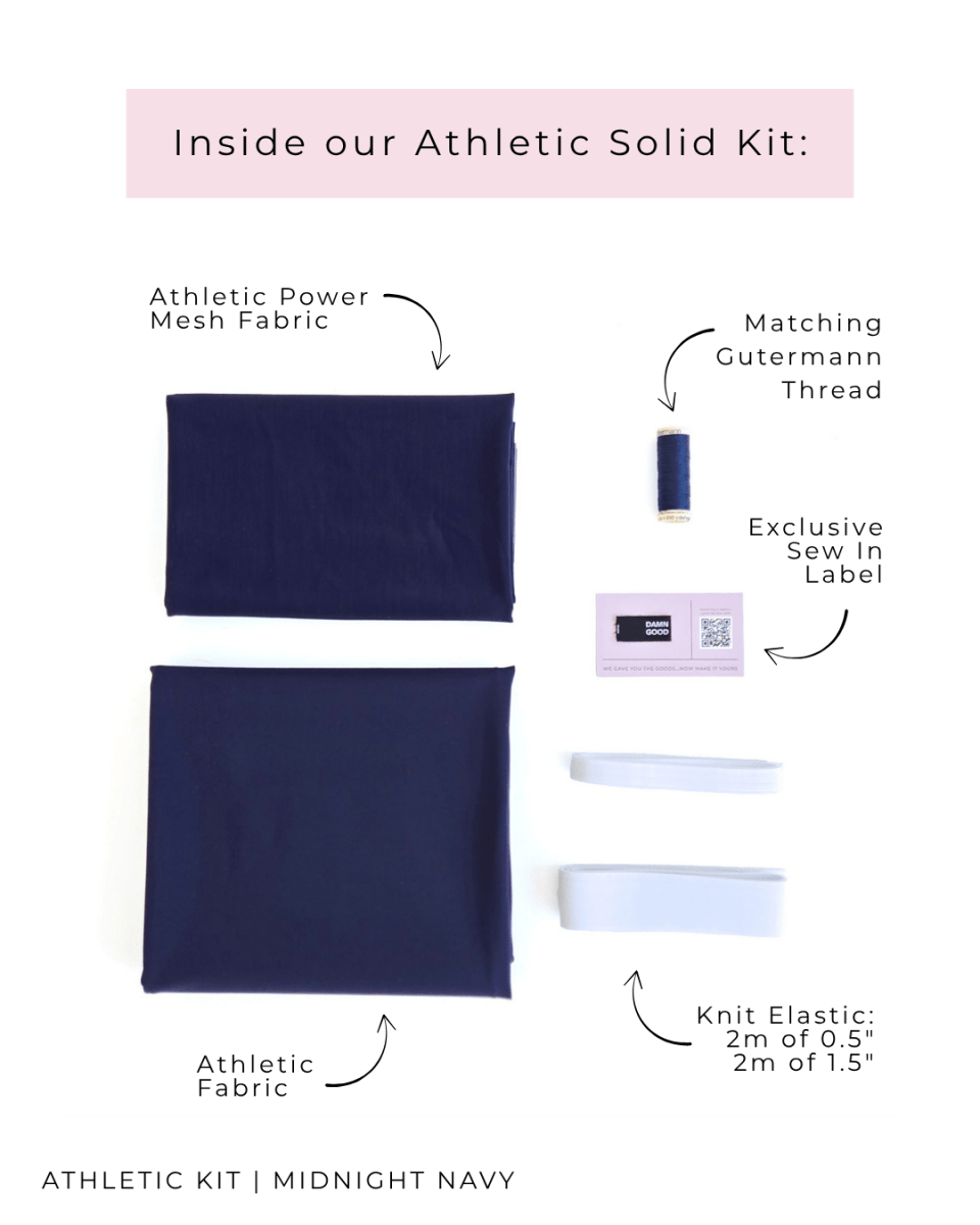 Athletic Kit | Midnight - Fabric + Flow Textile Co.
