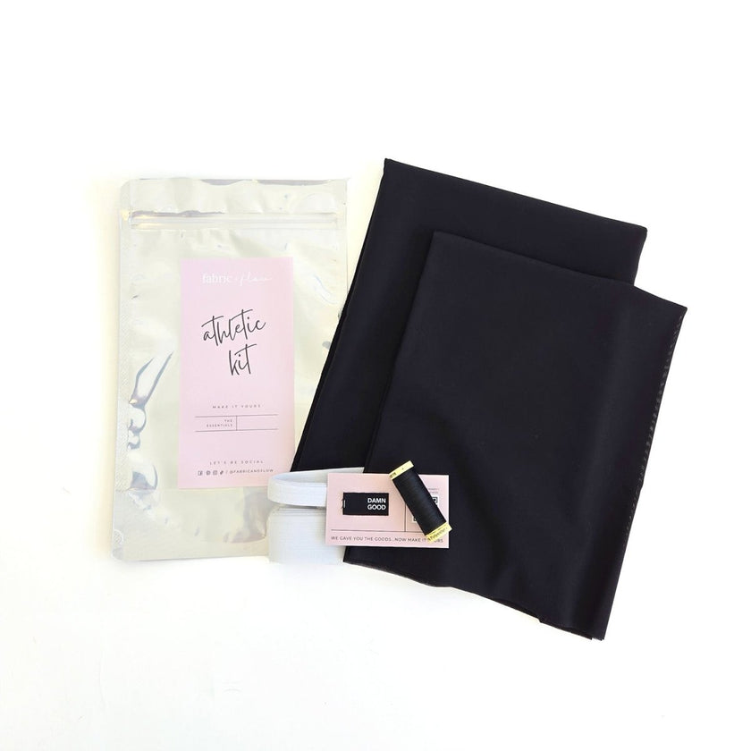 Athletic Kit | Onyx Black - Fabric + Flow Textile Co.