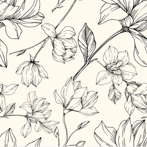 Athletic Print | Floral Silhouette - Fabric + Flow Textile Co.
