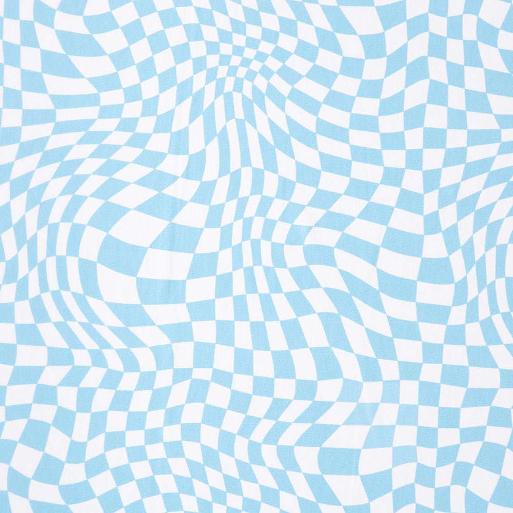 Athletic Print | Groovy - Blue - Fabric + Flow Textile Co.