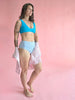 Athletic Print | Groovy - Blue - Fabric + Flow Textile Co.