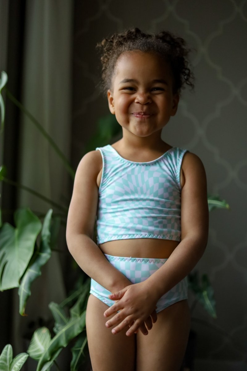 Athletic Print | Groovy - Mint - Fabric + Flow Textile Co.