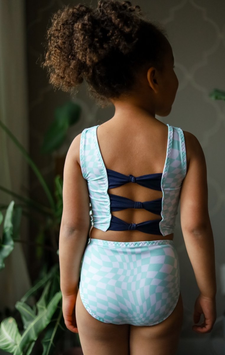 Athletic Print | Groovy - Mint - Fabric + Flow Textile Co.