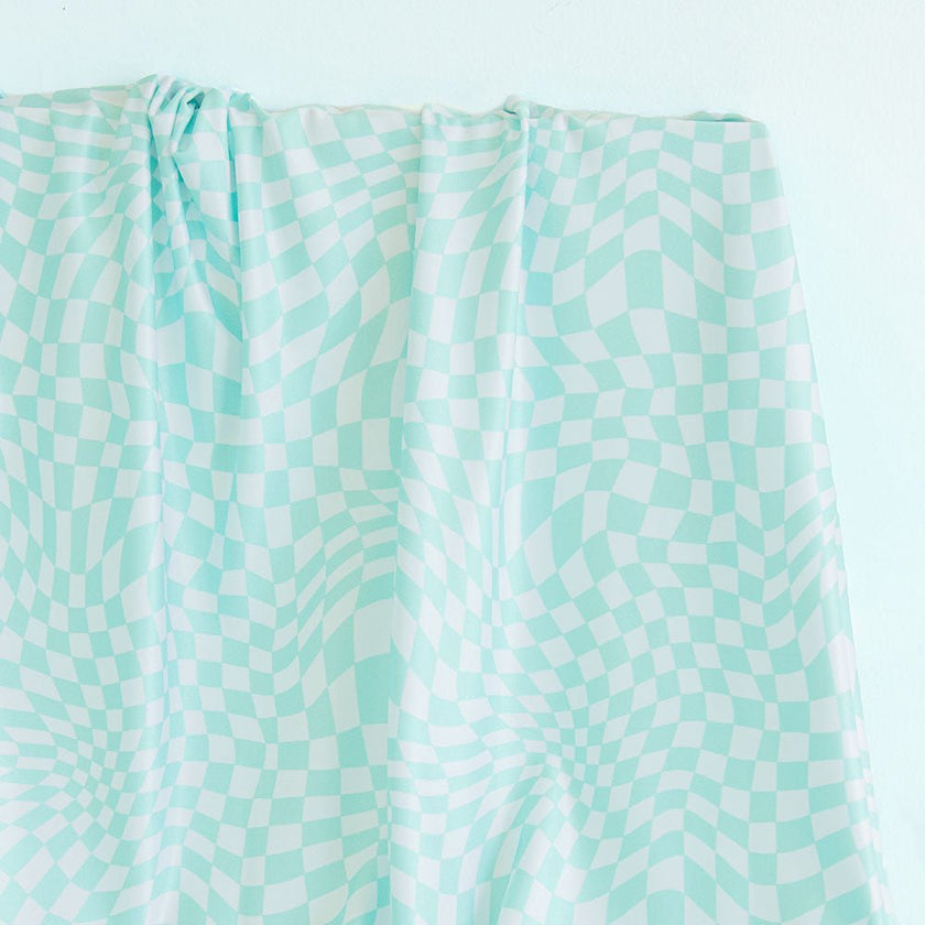 Athletic Print | Groovy - Mint - Fabric + Flow Textile Co.