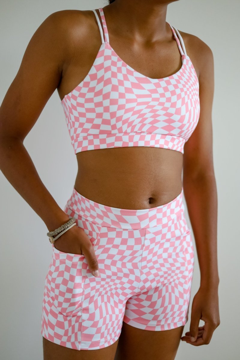 Athletic Print | Groovy - Pink - Fabric + Flow Textile Co.