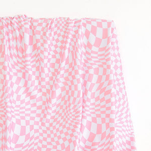 Athletic Print | Groovy - Pink - Fabric + Flow Textile Co.