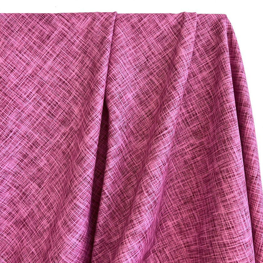 Athletic Print | Guava Linen Look - Fabric + Flow Textile Co.