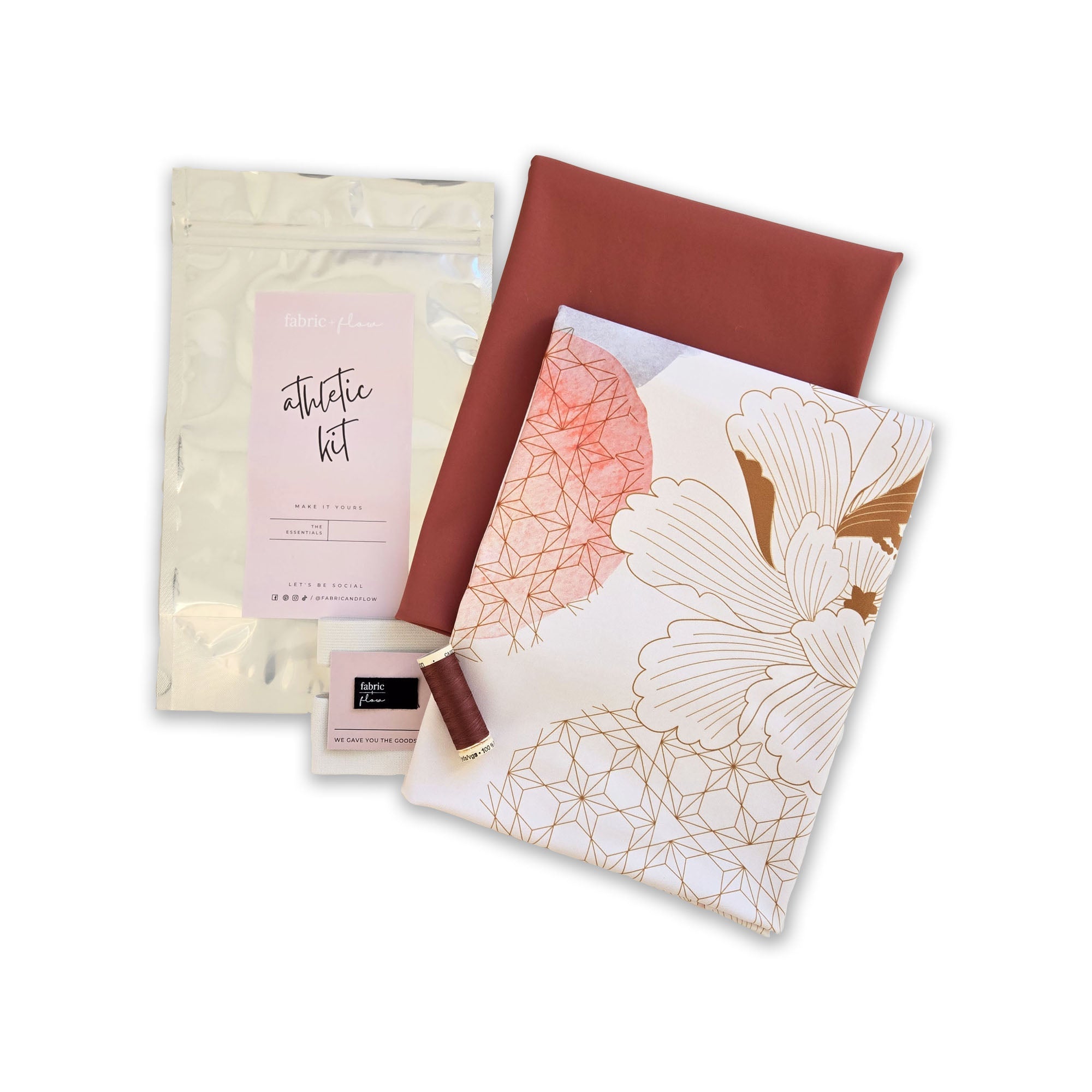 Athletic Print Kit | Abstract Asian + Clay - Fabric + Flow Textile Co.