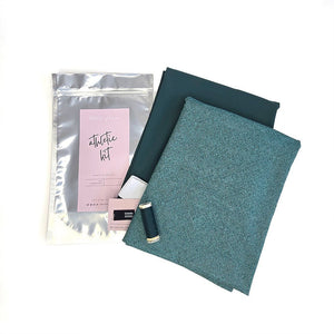 Athletic Print Kit | Cactus Herringbone + Cactus - Fabric + Flow Textile Co.