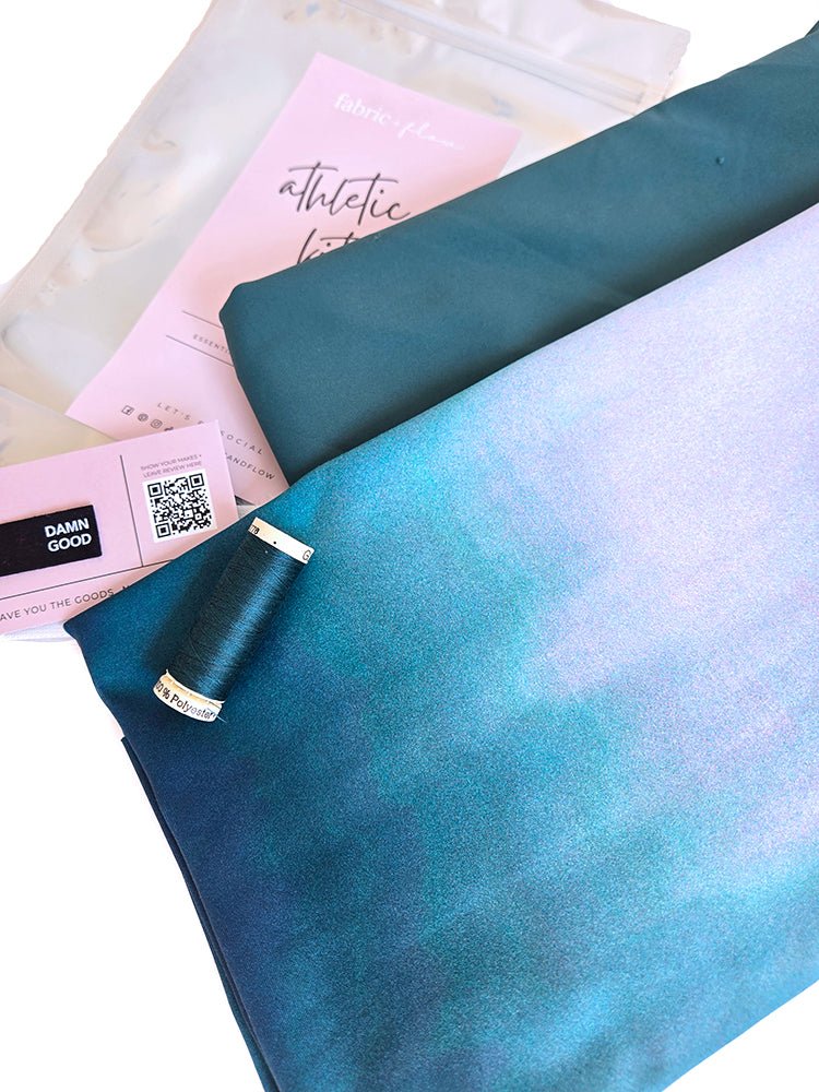 Athletic Print Kit | Deep Ocean + Cactus - Fabric + Flow Textile Co.