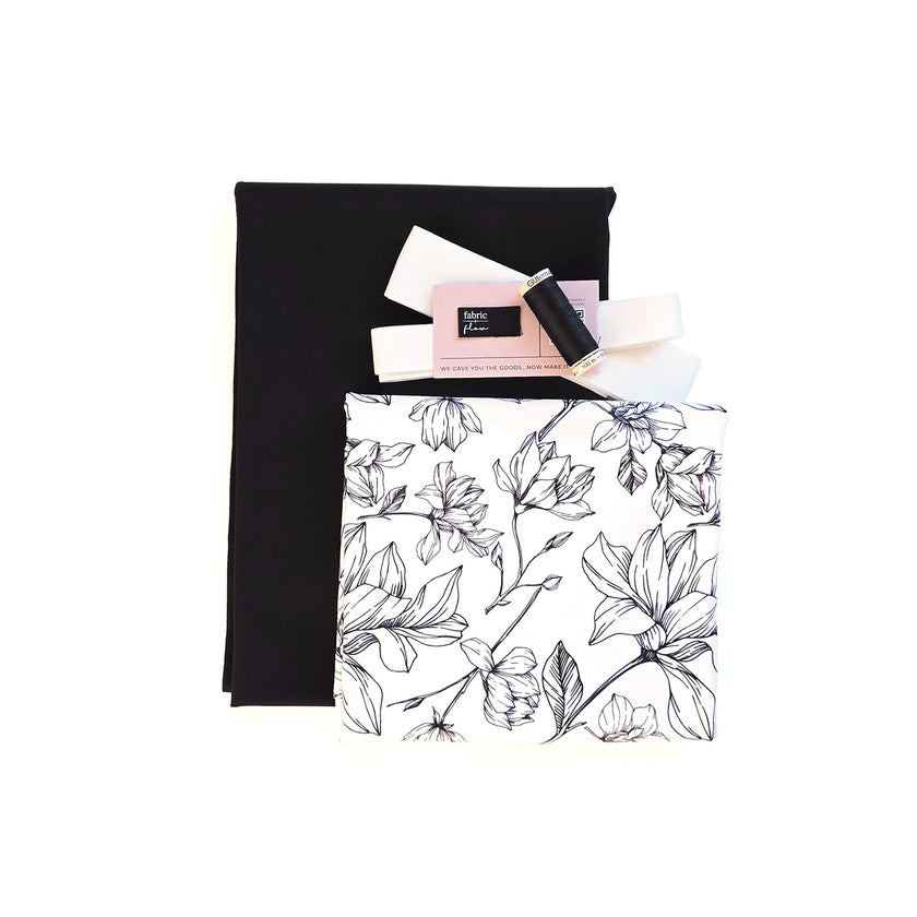 Athletic Print Kit | Floral Silhouette + Onyx Black - Fabric + Flow Textile Co.