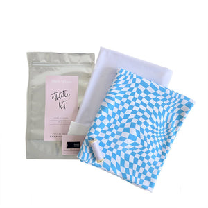 Athletic Print Kit | Groovy Blue + Chalk White - Fabric + Flow Textile Co.
