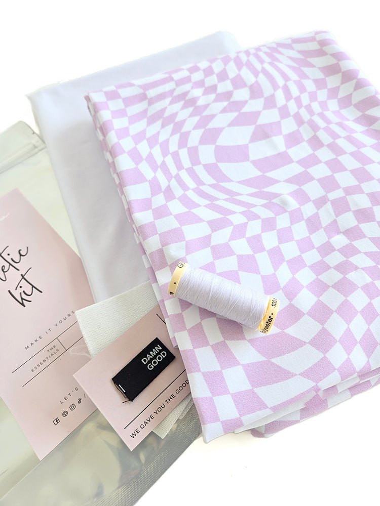 Athletic Print Kit | Groovy Lavender + Chalk White - Fabric + Flow Textile Co.
