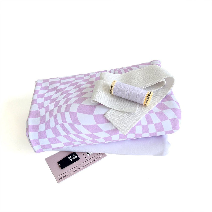 Athletic Print Kit | Groovy Lavender + Chalk White - Fabric + Flow Textile Co.