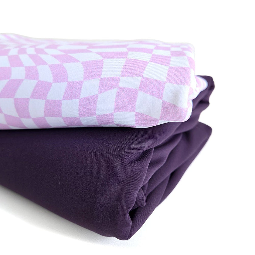 Athletic Print Kit | Groovy Lavender + Eggplant - Fabric + Flow Textile Co.