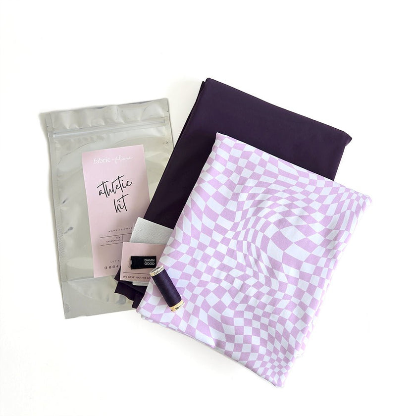 Athletic Print Kit | Groovy Lavender + Eggplant - Fabric + Flow Textile Co.