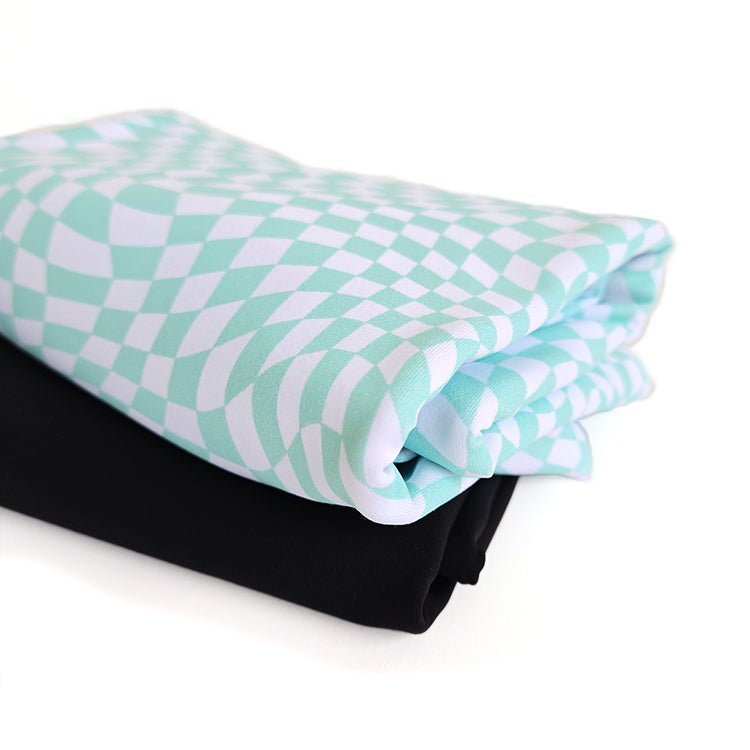 Athletic Print Kit | Groovy Mint + Onyx - Fabric + Flow Textile Co.