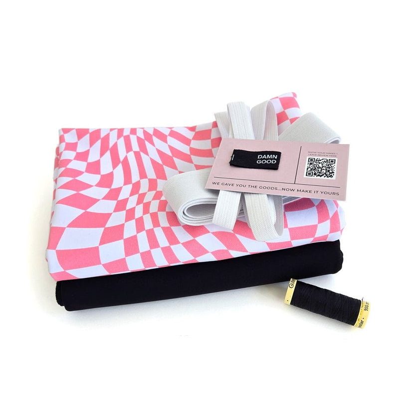 Athletic Print Kit | Groovy Pink + Onyx - Fabric + Flow Textile Co.