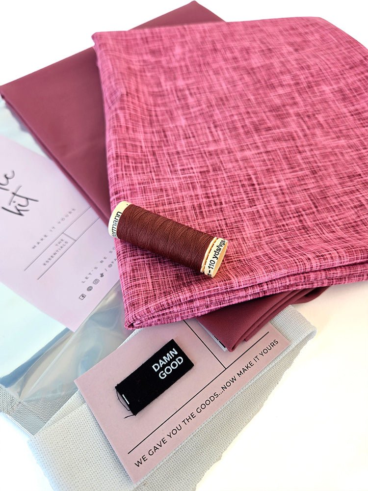 Athletic Print Kit | Guava Linen Look + Guava - Fabric + Flow Textile Co.