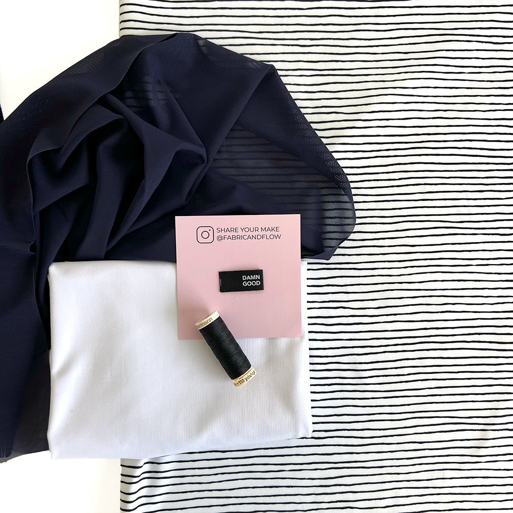 Athletic Print Kit | Microstripe - Fabric + Flow Textile Co.